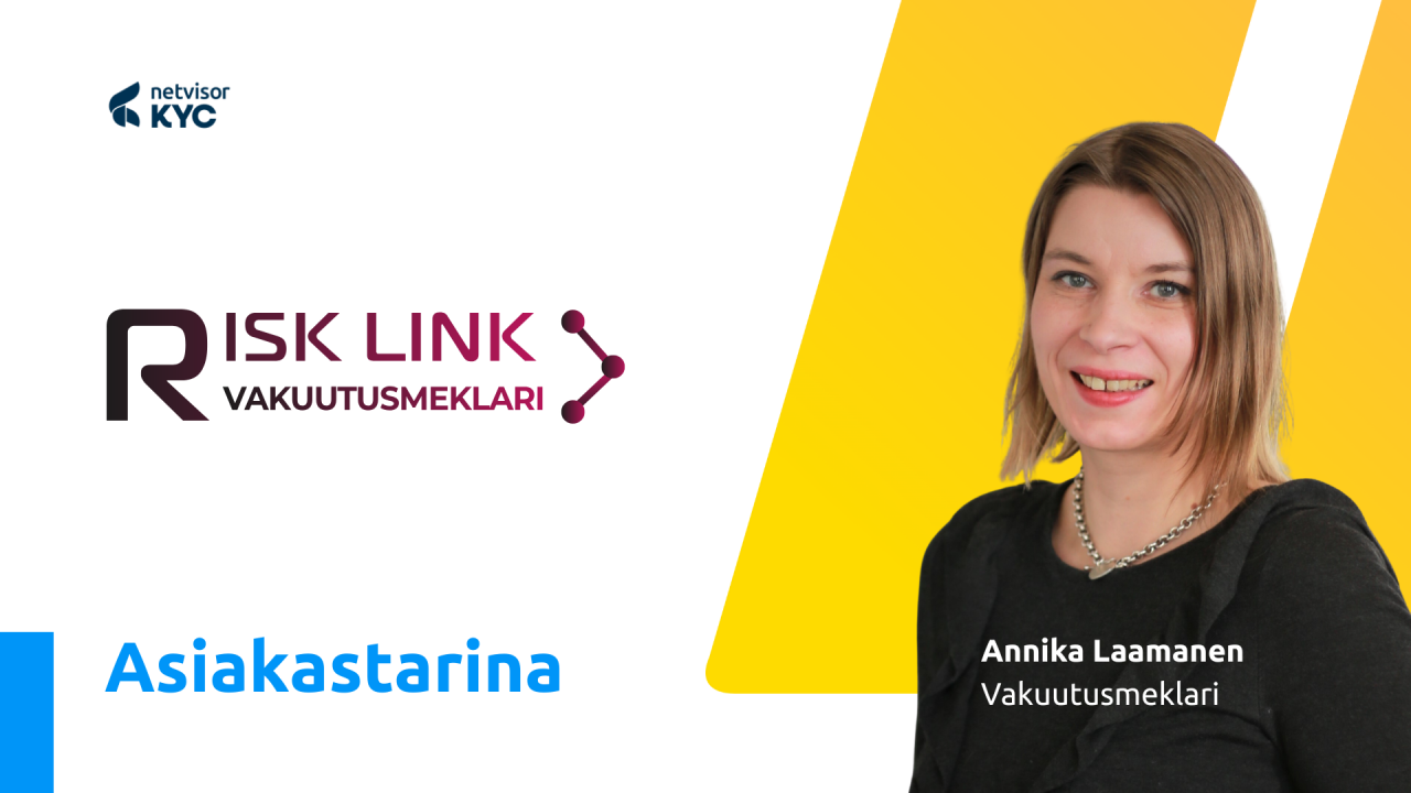 Asiakastarina I Vakuutusmeklari Risk Link sai tukea riskien arviointiin