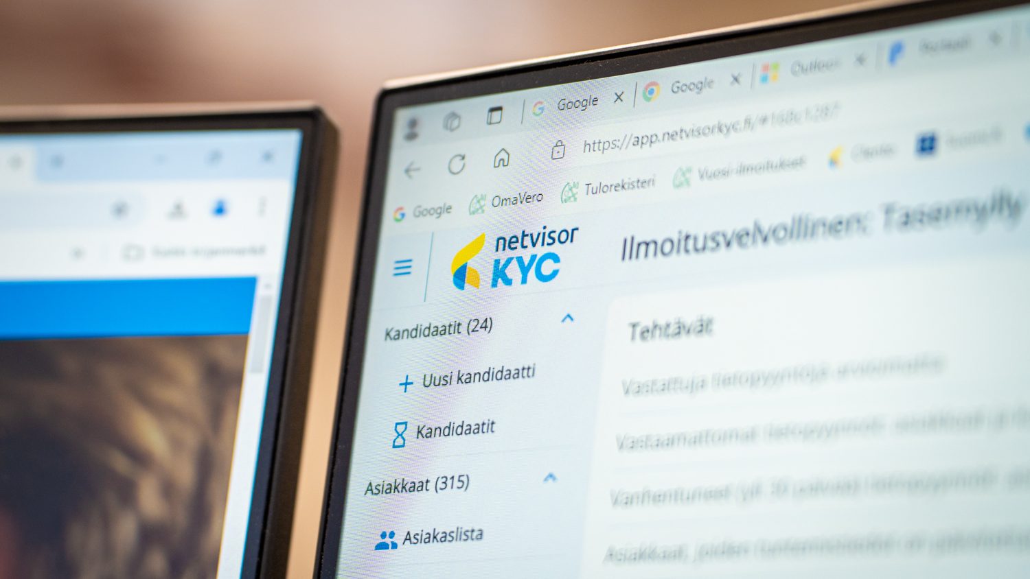 Netvisor KYC Tasemyllyn käytössä