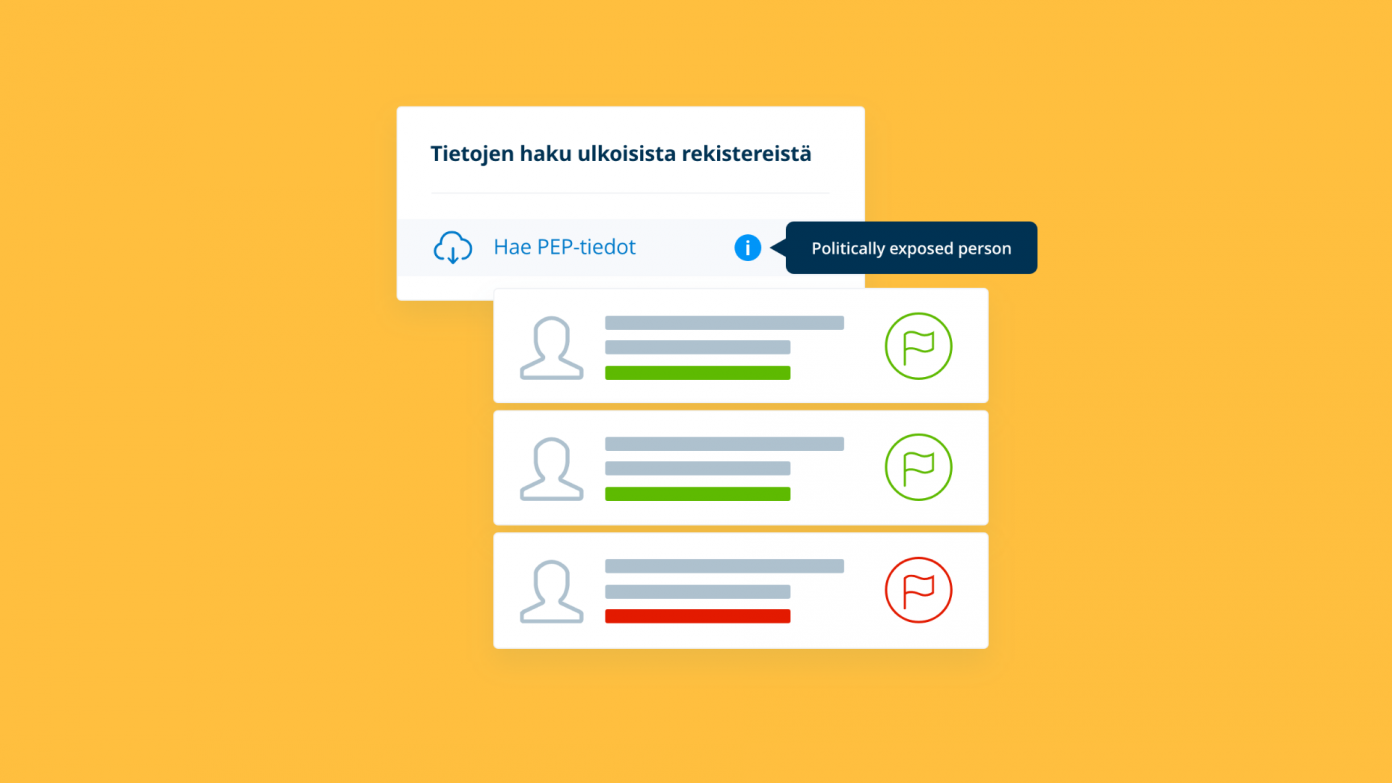 Netvisor KYC ilmoitus PEP-henkilöstä