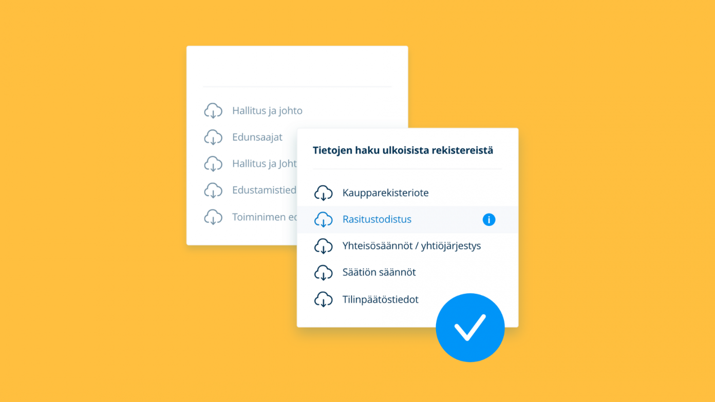 Rekisterihaut Netvisor KYCissä