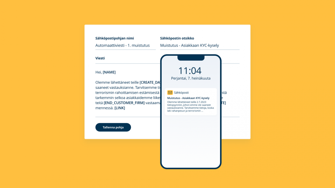 Tietopyyntö Netvisor KYCissä