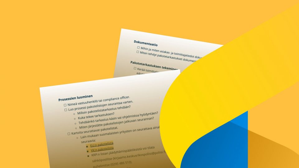 Lataa pakoteseurannan muistilista