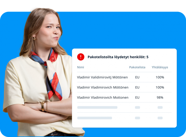 Netvisor KYC pakoteseuranta